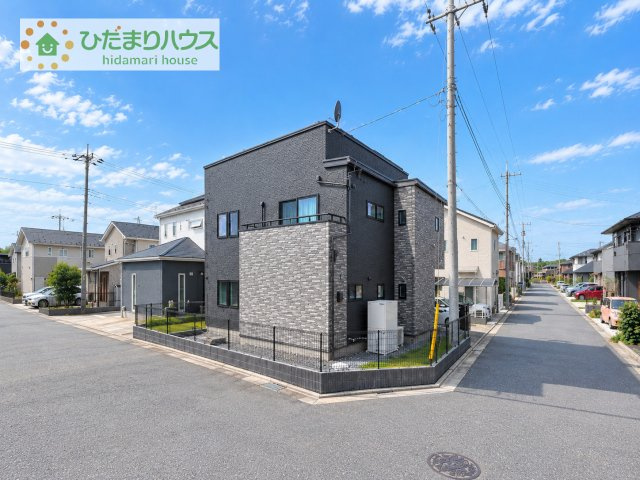 つくば市下河原崎の角地に建つ、ルーフバルコニー付き3SLDK、つくば市