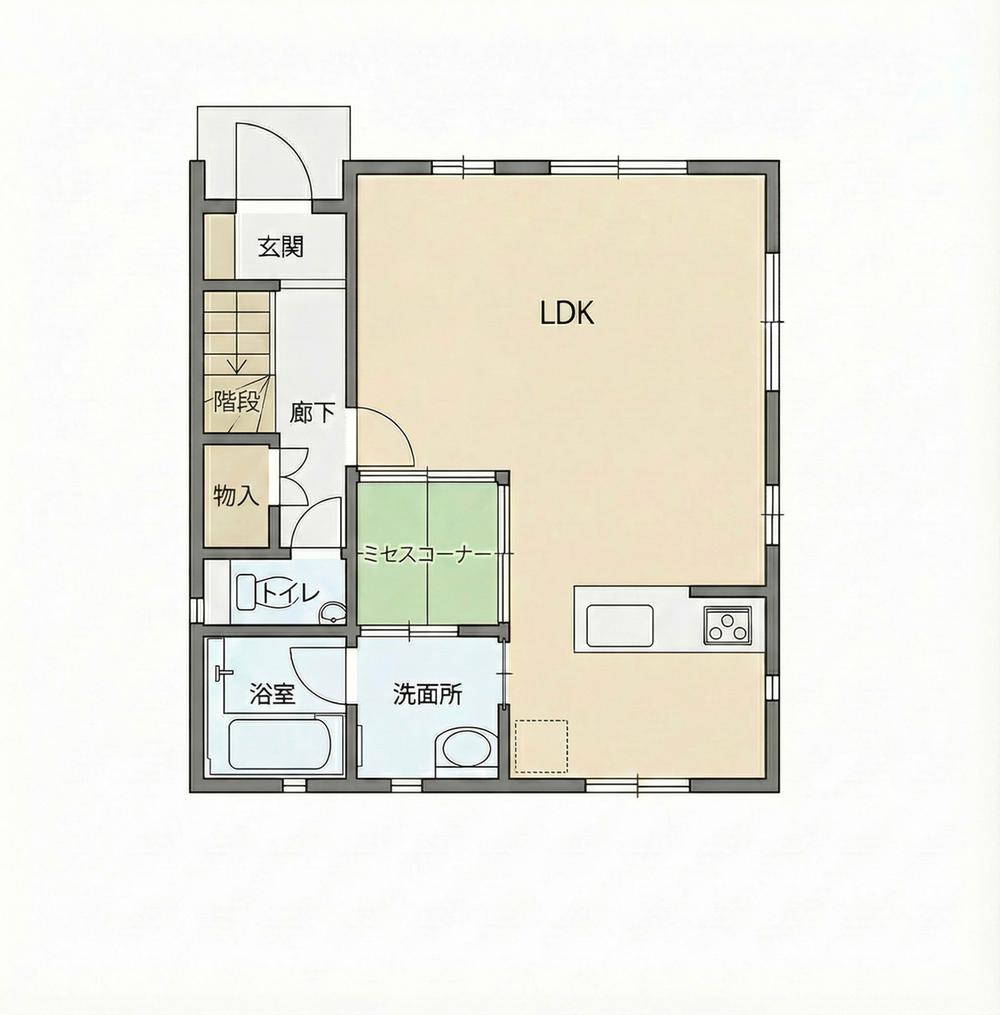 Bright 3LDK+S House in Quiet Okinawa City Neighborhood, Fully Renovated in Osaka