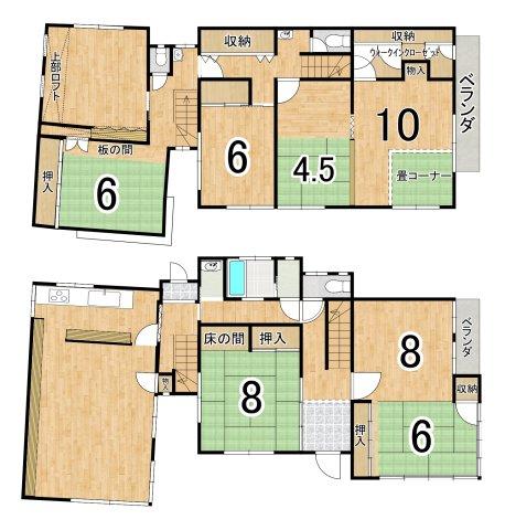 Spacious 8LDK+S House with Garden and Built-In Garage in Kyoto's Kita Ward in Kyoto