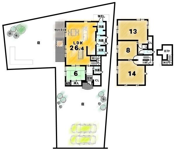 Fully Renovated 4LDK+S Home with Garden in Kamigamo in Kyoto