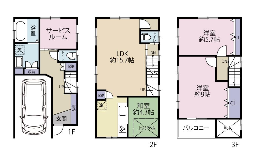 Spacious Partially Renovated 3LDK+S Townhouse Near Kyobashi Station in Osaka