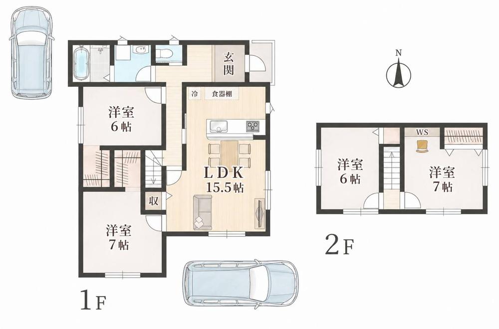 Fully Renovated Bright 4LDK Home with Two-Car Parking in Kokurakita in Fukuoka