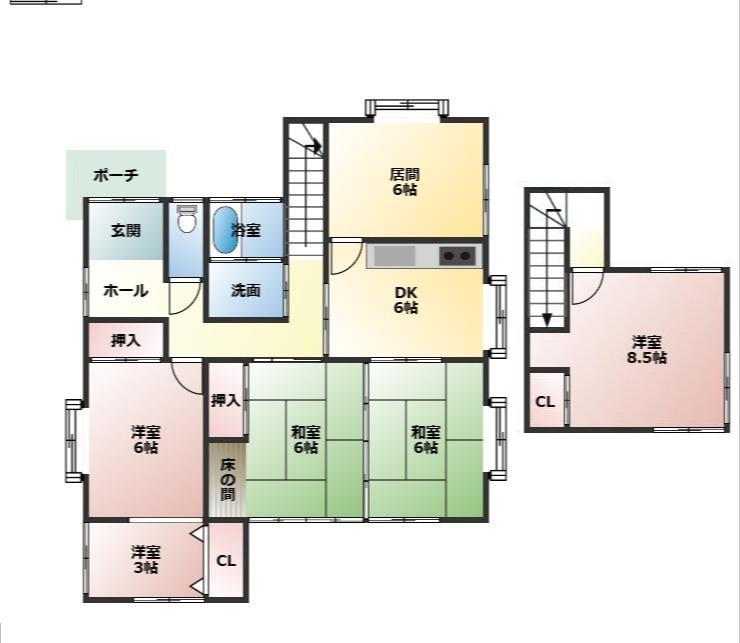 5DK+S in Miyazaki (99.85㎡（30.20坪）（登記）) in Miyazaki